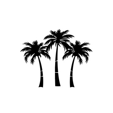 Row Of Palms Vector Logo