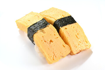 玉子の握りずし2貫白バック