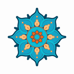 Mandala. Vintage vector decorative element. Hand drawn background. Islamic, Arabic, Indian, ottoman motifs. Round Ornament Pattern