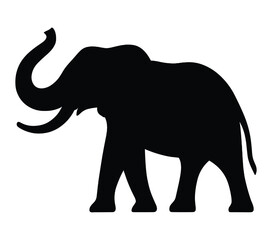 African Elephant vector. African Elephant vector icon in flat style.
