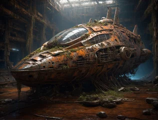 Foto op Plexiglas abandoned ship wreck © Seawell