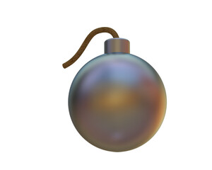 Bomb isolated on background. 3d rendering - illustration