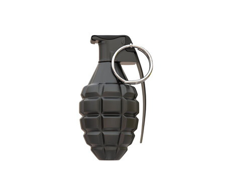 Grenade isolated on background. 3d rendering - illustration