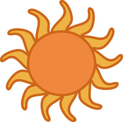 Doodle Sun Illustration