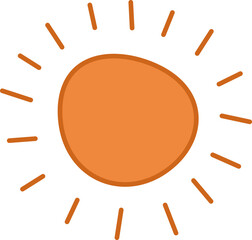 Doodle Sun Illustration