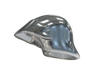 Obraz premium Warrior helmet isolated on background. 3d rendering - illustration