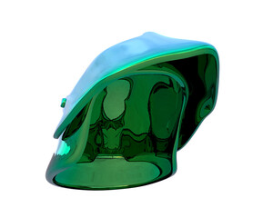 Warrior helmet isolated on background. 3d rendering - illustration