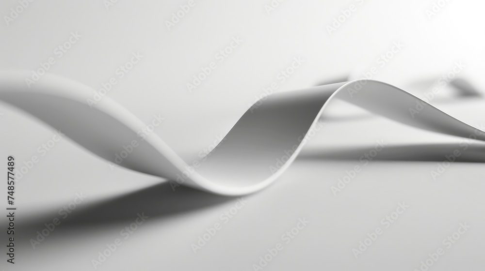 Aufkleber Close up of a curved object on a table. Suitable for various design projects