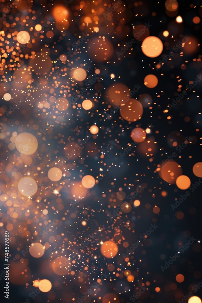 Poster A mesmerizing image of colorful blurred lights. Perfect for adding a touch of excitement to any design project