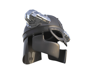Fototapeta premium War helmet isolated on background. 3d rendering - illustration