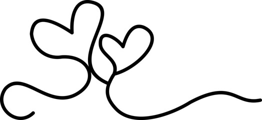 Heart Line Art