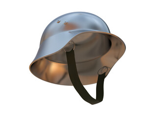 War helmet isolated on background. 3d rendering - illustration