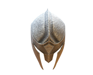 War helmet isolated on background. 3d rendering - illustration