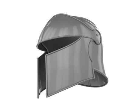 War helmet isolated on background. 3d rendering - illustration