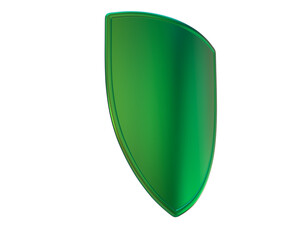Obraz premium Shield isolated on background. 3d rendering - illustration