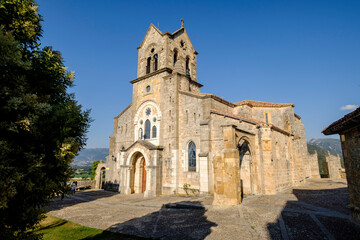 Fototapeta na wymiar Parish Church of San Vicente Mártir and San Sebastián, Frías, Autonomous Community of Castilla y León, Spain