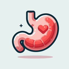 illustration of cartoon icons of body organs. education object icon concept
