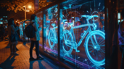 Holographic bike sharing systems