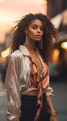 Fashionistas in the City: Trendy Models and Chic Outfits | Generative AI	