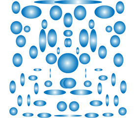 water drops set