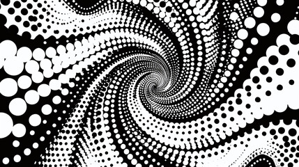 Hypnotic Spiral Illusion - obrazy, fototapety, plakaty