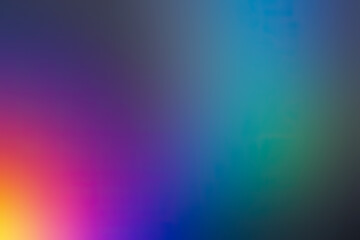 After the Storm: Abstract Color Gradient Background with Rainbow Hues Emerging from Dark Gray