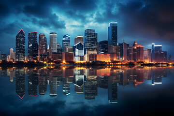 Dusk's Delight: Panoramic Vistas of Cityscapes | Generative AI	
