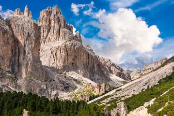 Papier Peint photo Dolomites Dolomite alps in Italy, high mountain panorama in summer