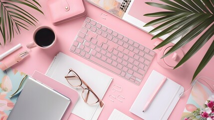 notebook and glasses