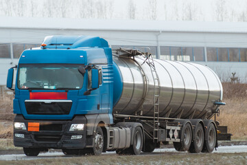 truck on the road
