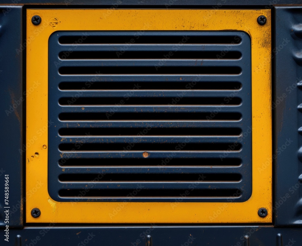 Poster a close up of a vent hatch. generative ai.