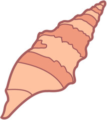 Exotic sheashell doodle beach sand