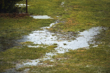standing water and hydrophobic soil can cause erosion and water damage in yard and agriculture fields