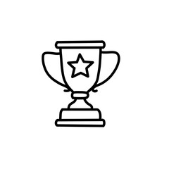 gold trophy cup icon