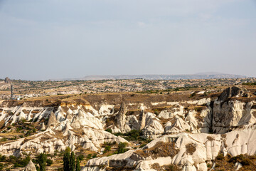 Famous rock formations in phallic shape, Cappadocia, Turkey