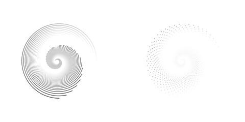 Spiral sound wave rhythm line dynamic abstract vector background - obrazy, fototapety, plakaty