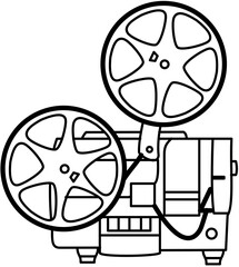 cinema, cinema camera, outline, video shooter