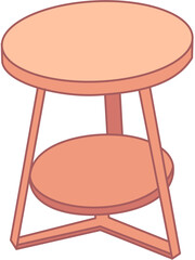 Decorative furniture doodle table