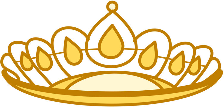 Jewelry  crown doodle queen