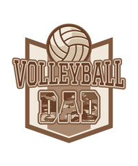Volleyball-vater, Unterstützende Elternfigur Beim Sport