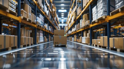 Optimized logistics hubs process online orders swiftly, with efficient, scalable architecture.