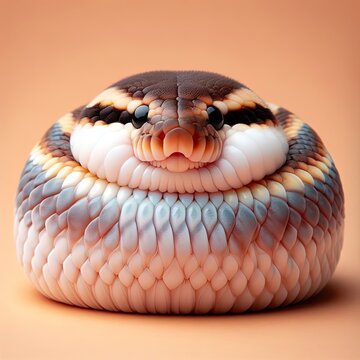 Adorable cute snake with lots of colors - version 12