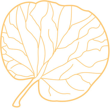 leafs, ecoprint pattern outline go green