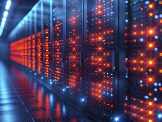 Secure Data Warehouses store servers and data centers, protecting global businesses' digital assets.