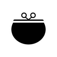 Fototapeta premium Wallet icon vector. Purse with money illustration sign. Coins symbol. online payment logo.