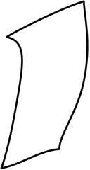 blank piece paper outline 