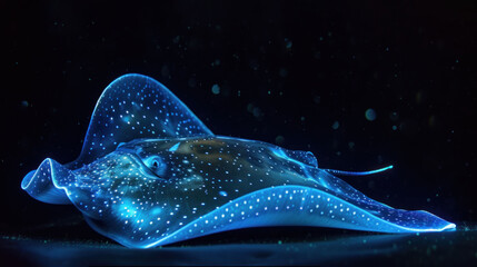 Obraz premium a blue sting ray