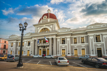 Palacio de Gobierno, the Government Palace, City Hall, on Plaza de Armas in Cienfuegos, Cuba - 748602001