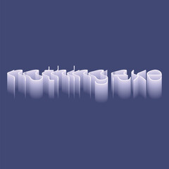 Distorted 'nothing.exe' Typography in lowercase, Cold Atmosphere, Abstract Retro Template