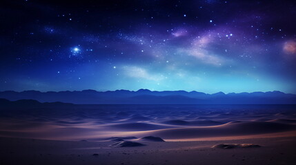 desert landscape at night wallpaper, beautiful night desert background with beautiful sky